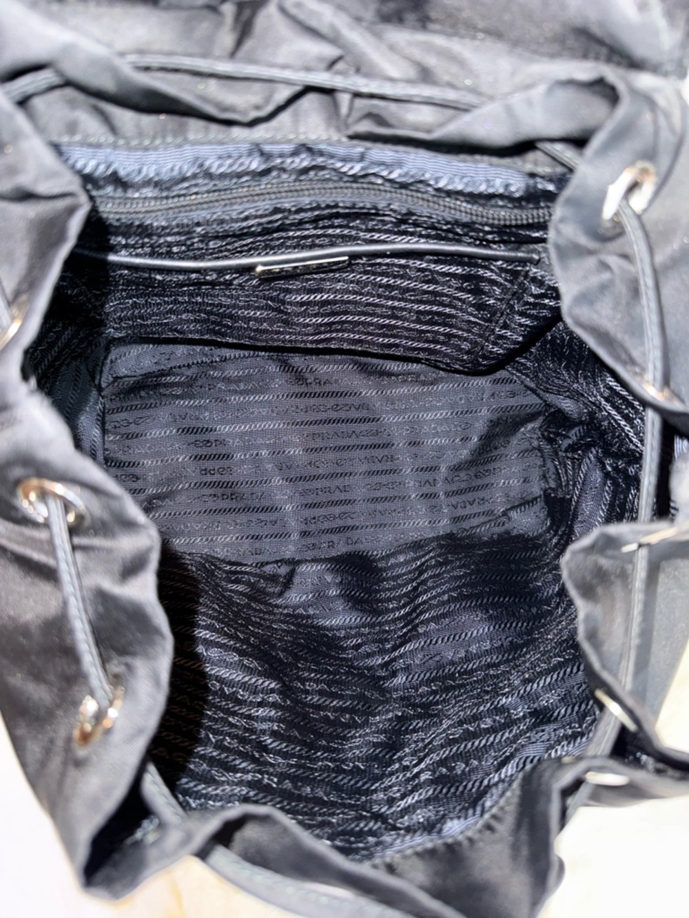 Prada Vela Black Nylon Backpack - Picture 8 of 16